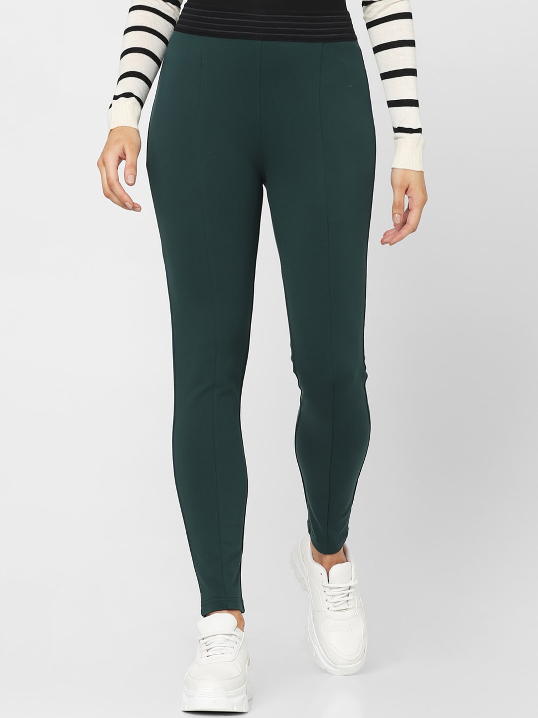 

Vero Moda High-Rise Skinny Fit Leggings, Green