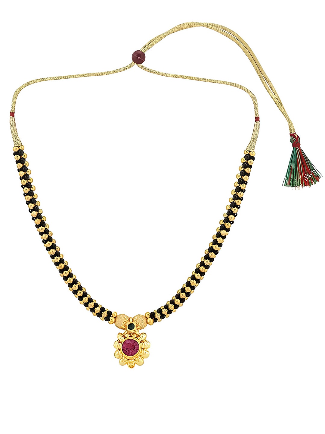 

KARISHMA KREATIONS Gold-Plated Kolhapuri Mangalsutra