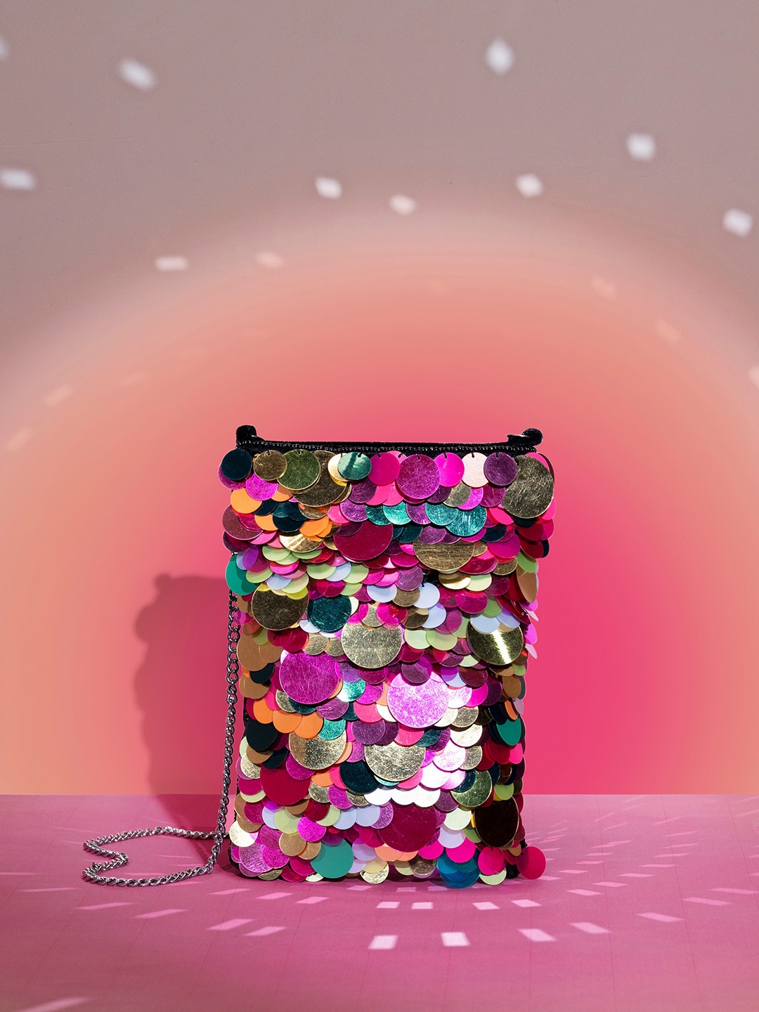 

Accessorize Embellished Miniature Sling Bag, Pink