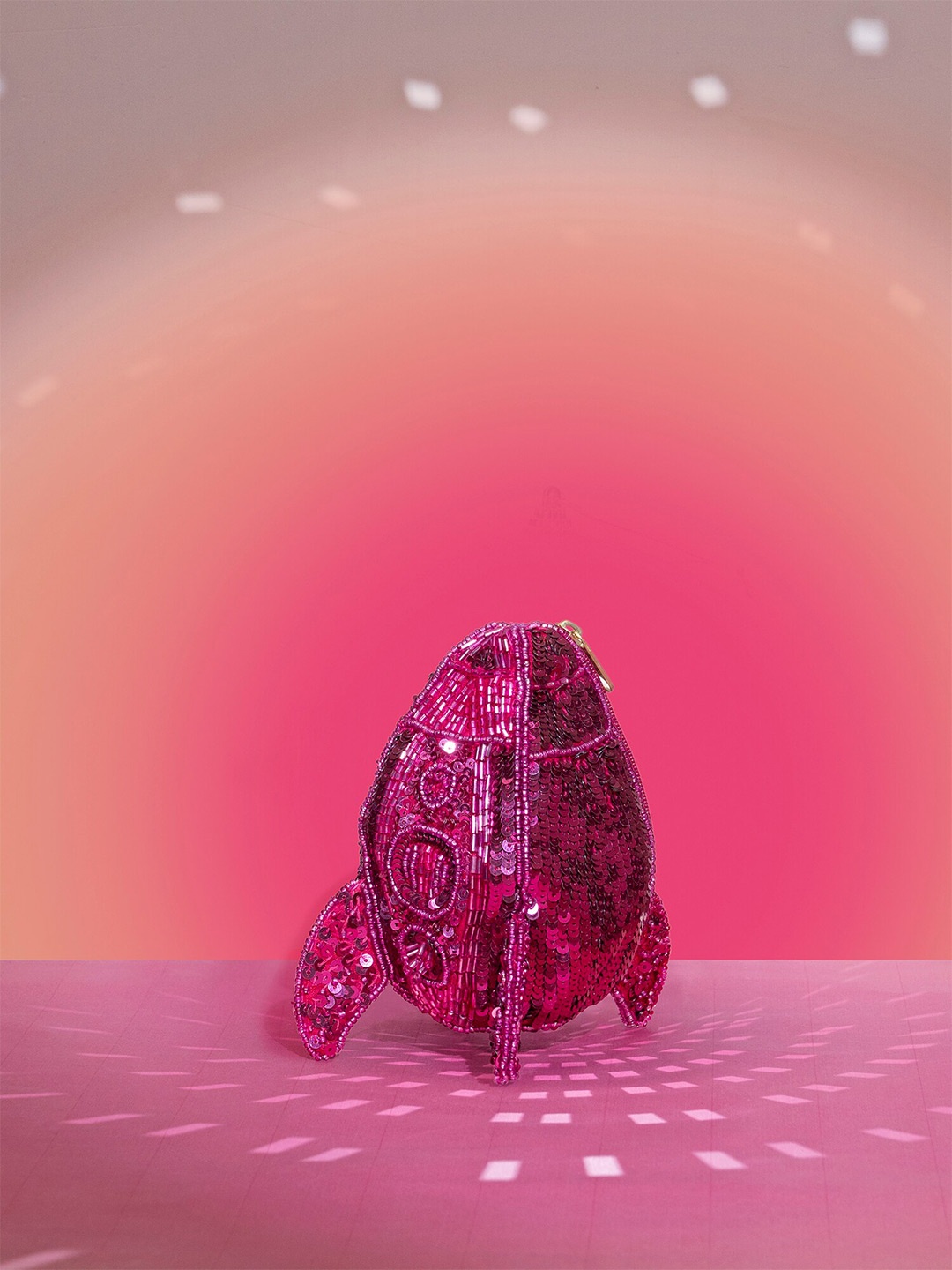 

Accessorize Women Embellished Coin Purse Clutch, Pink