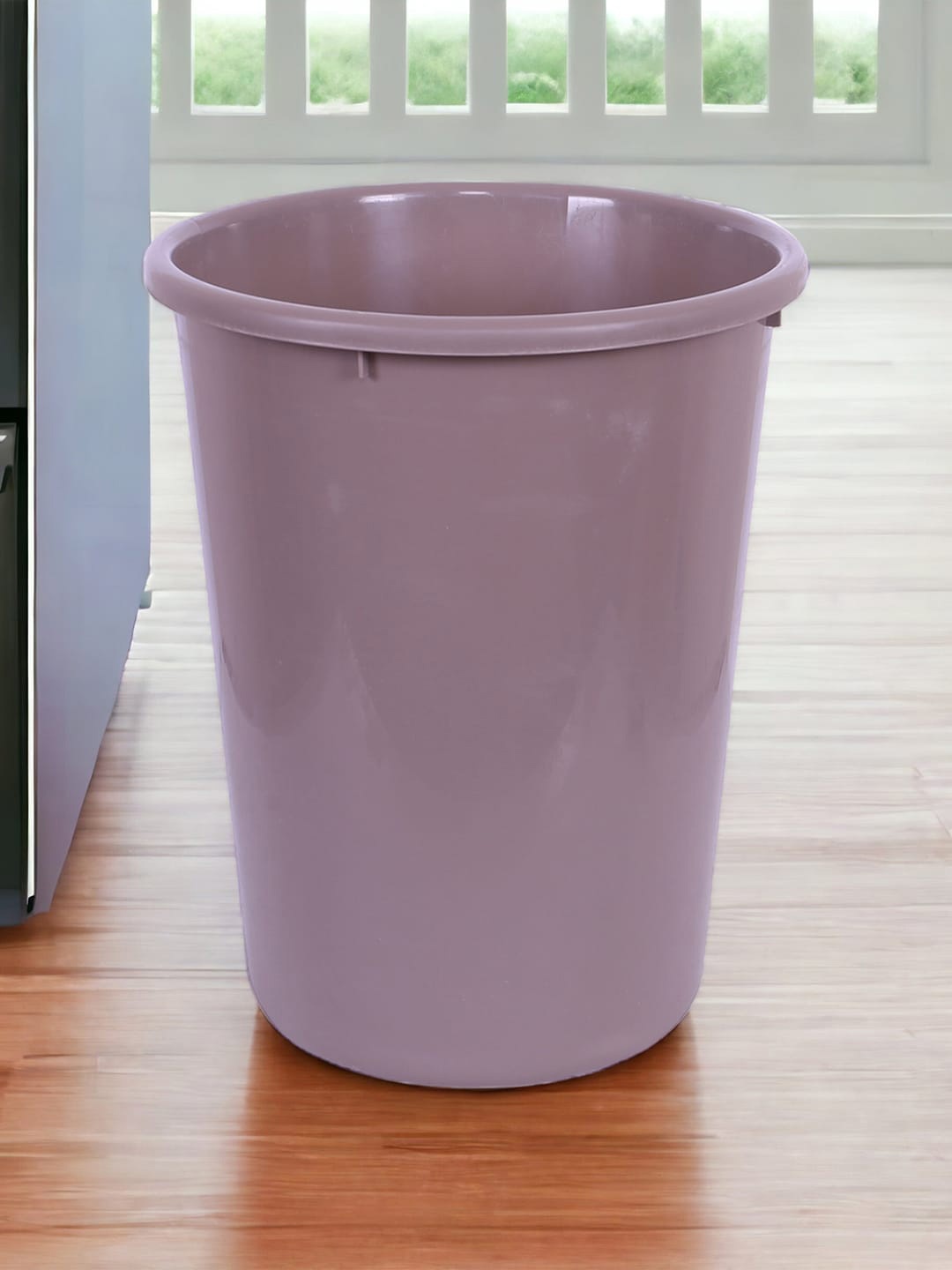 

Kuber Industries Purple & Lavender 2 Pieces Plastic Garbage Dustbins - 10 L Each