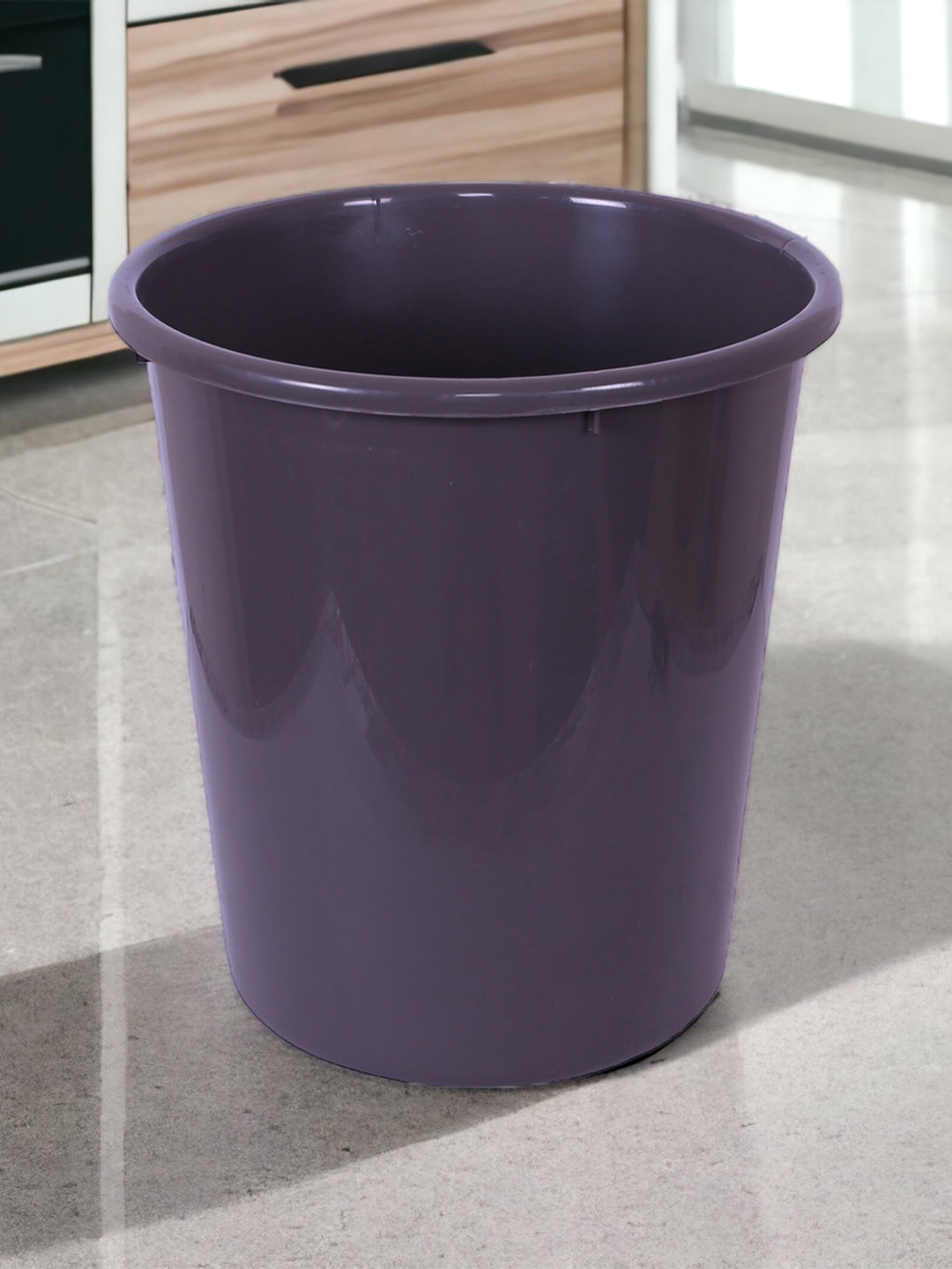 

Kuber Industries Lavender & Purple 3 Pieces Plastic Garbage Dustbins - 13 L Each