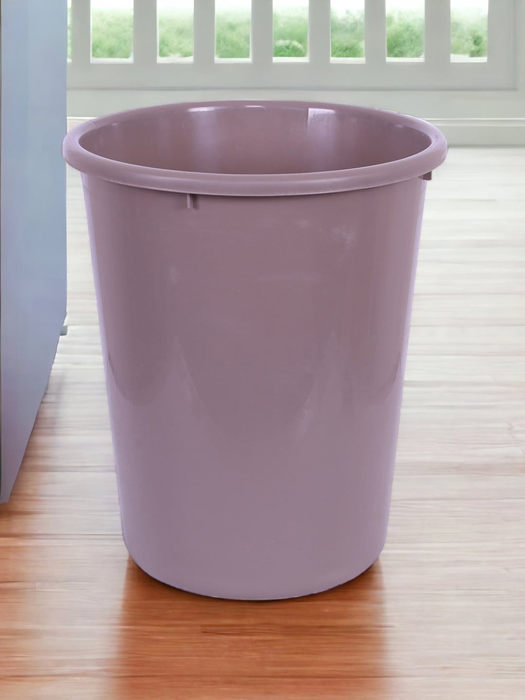 

Kuber Industries Brown & Purple 2-Pieces Plastic Garbage Dustbins 13 L