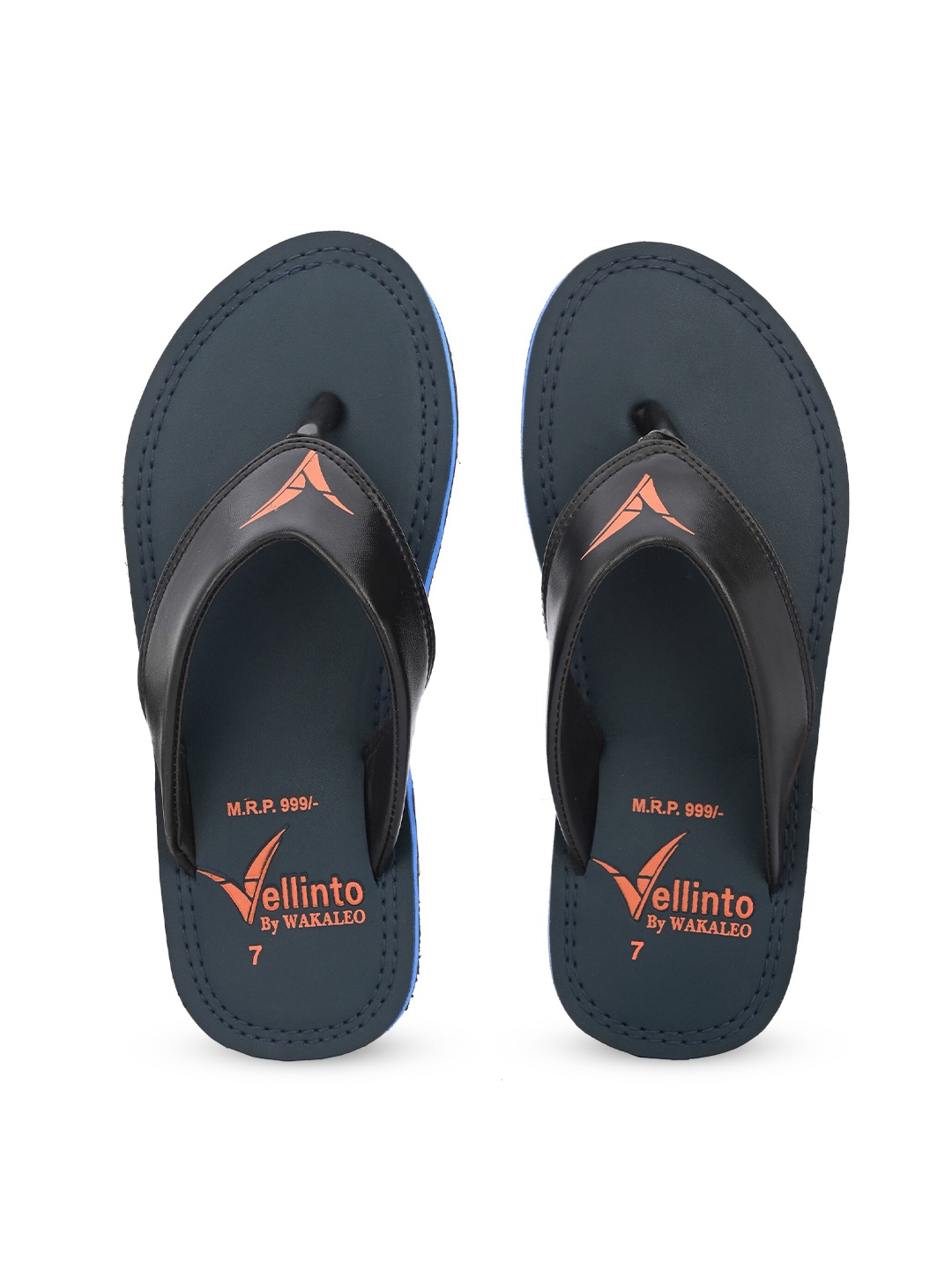 

Vellinto Men Printed Room Slippers, Blue