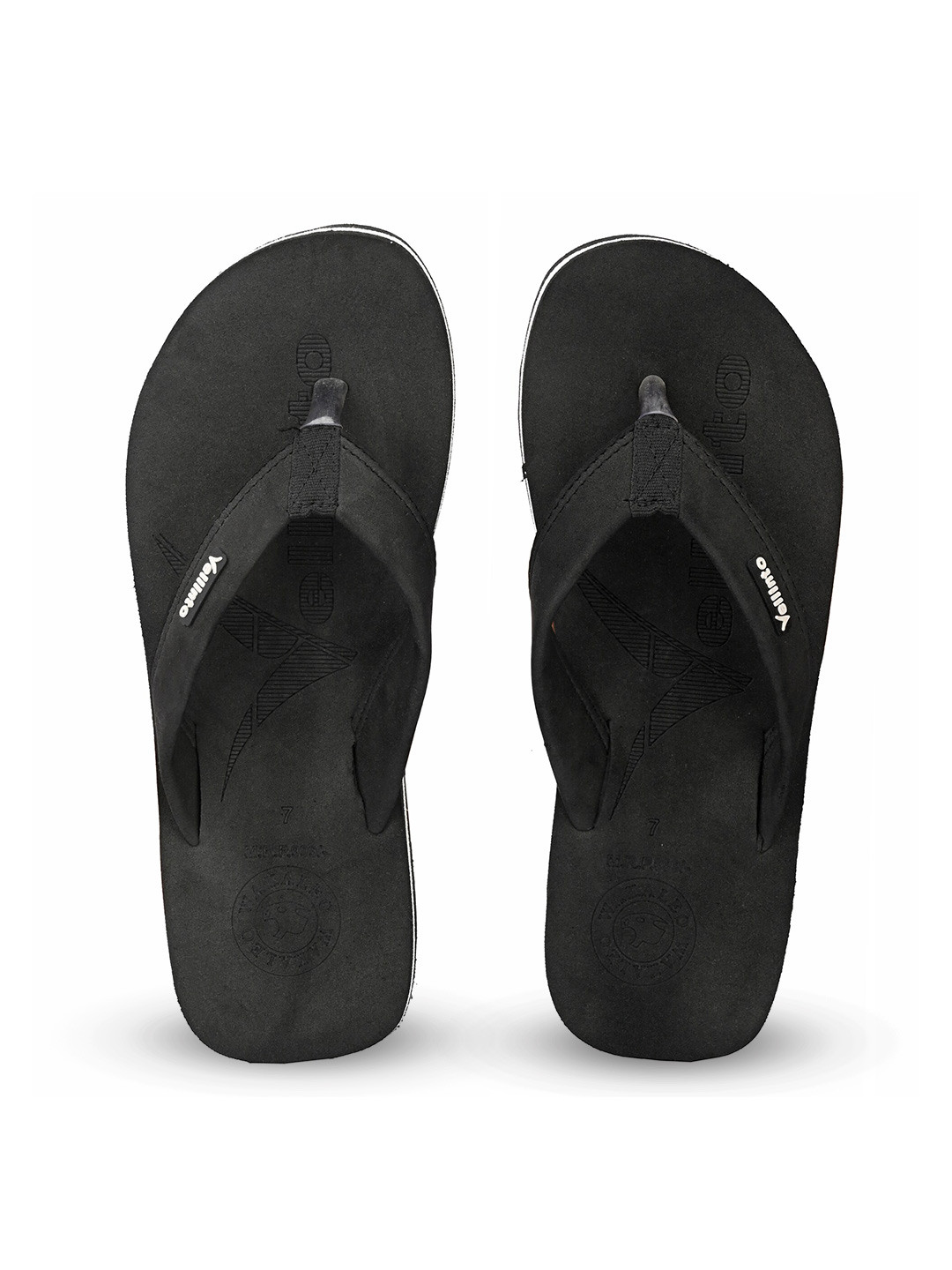 

Vellinto Men Thong Flip-Flops, Black