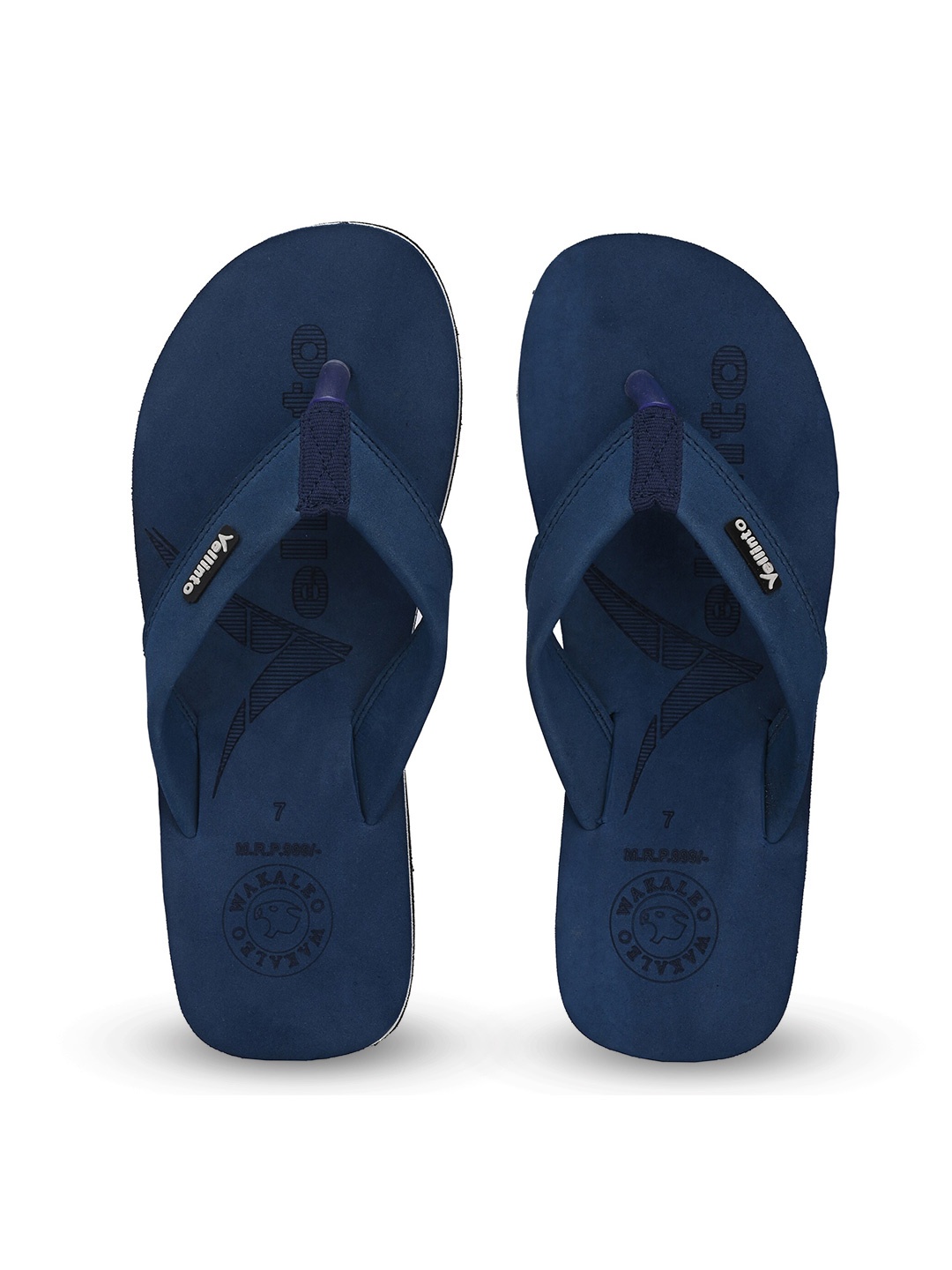 

Vellinto Men Printed Thong Flip-Flops, Blue
