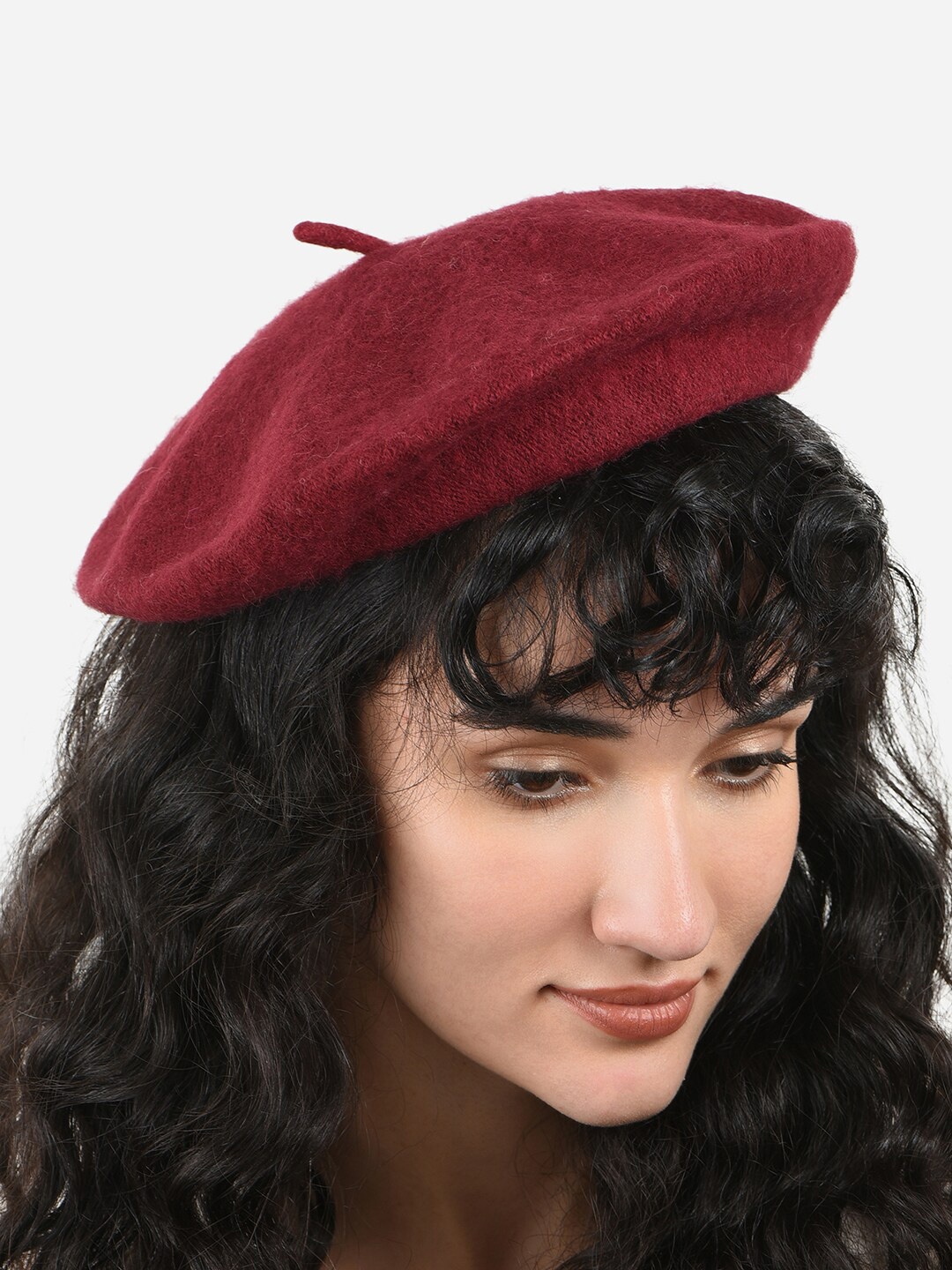 

ToniQ Women Beret Hat, Maroon