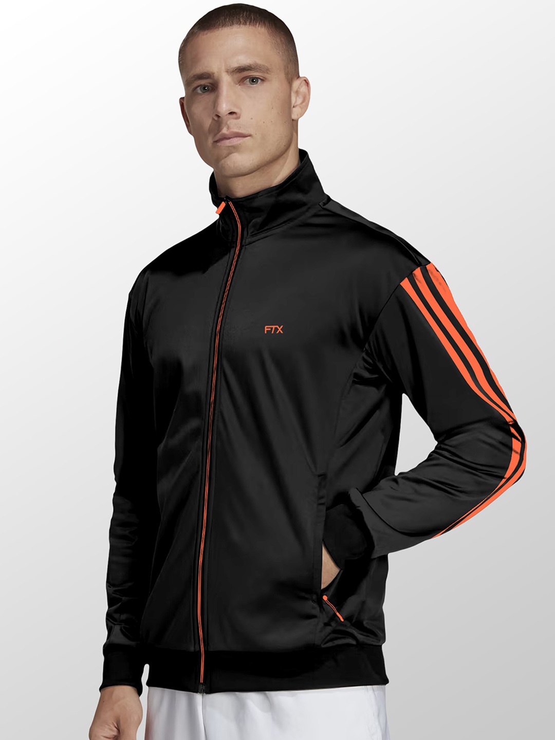

FTX Stand Collar Sporty Jacket, Black