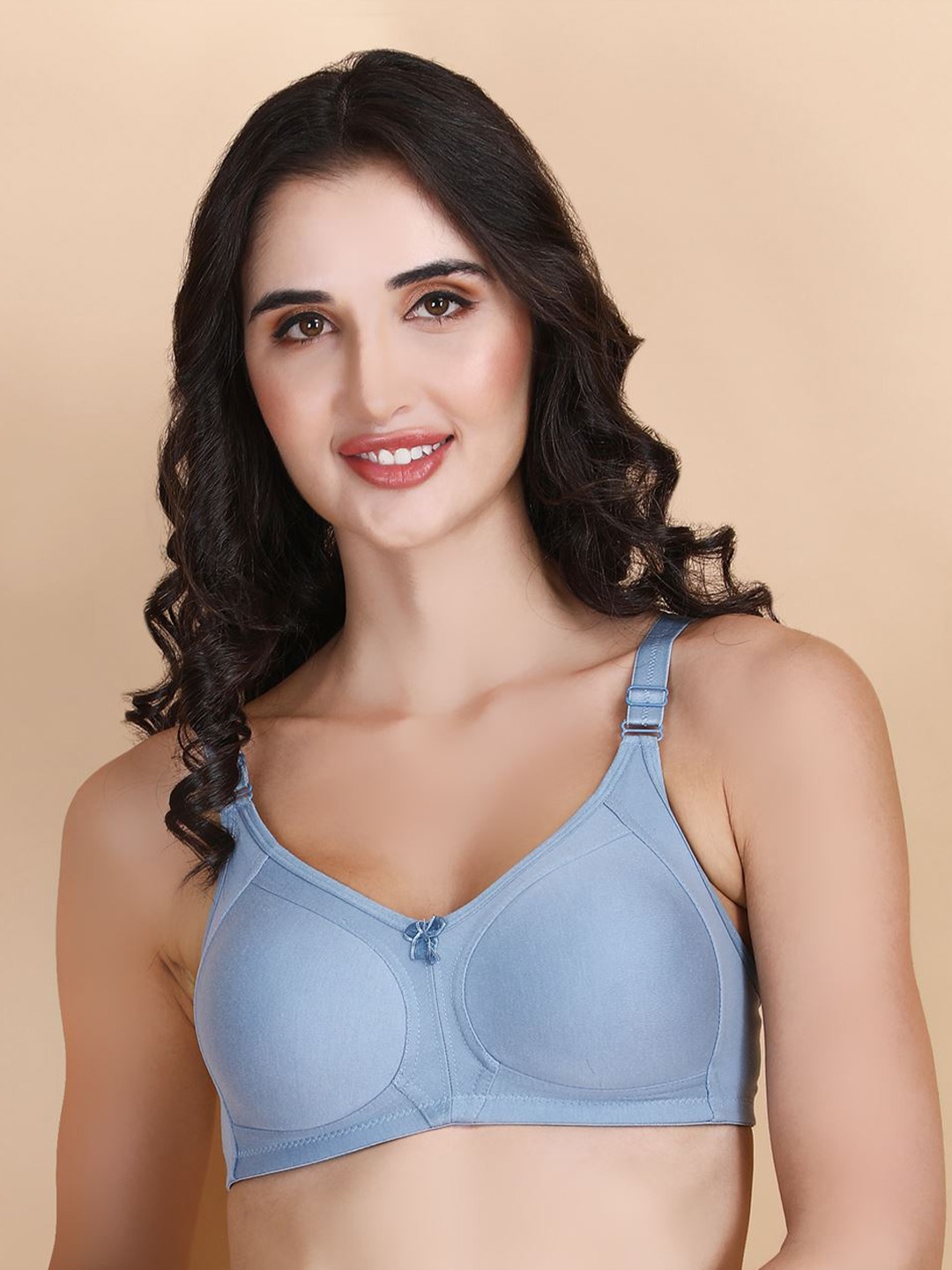 

Hill Islands Full Coverage Anti Odour Cotton Bra With All Day Comfort, Blue