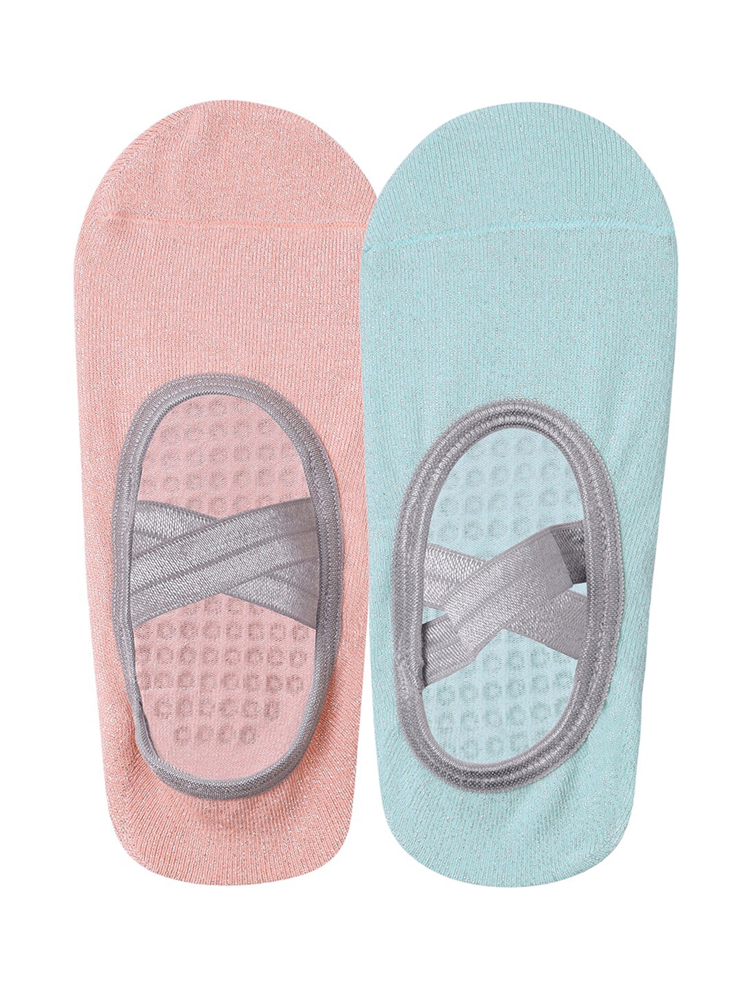 

Mint & Oak Women Pack Of 2 Shoe-Liner Socks, Pink