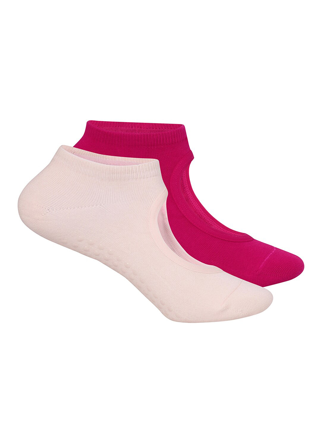 

Mint & Oak Women Pack of 2 Ankle-Length Socks, Pink