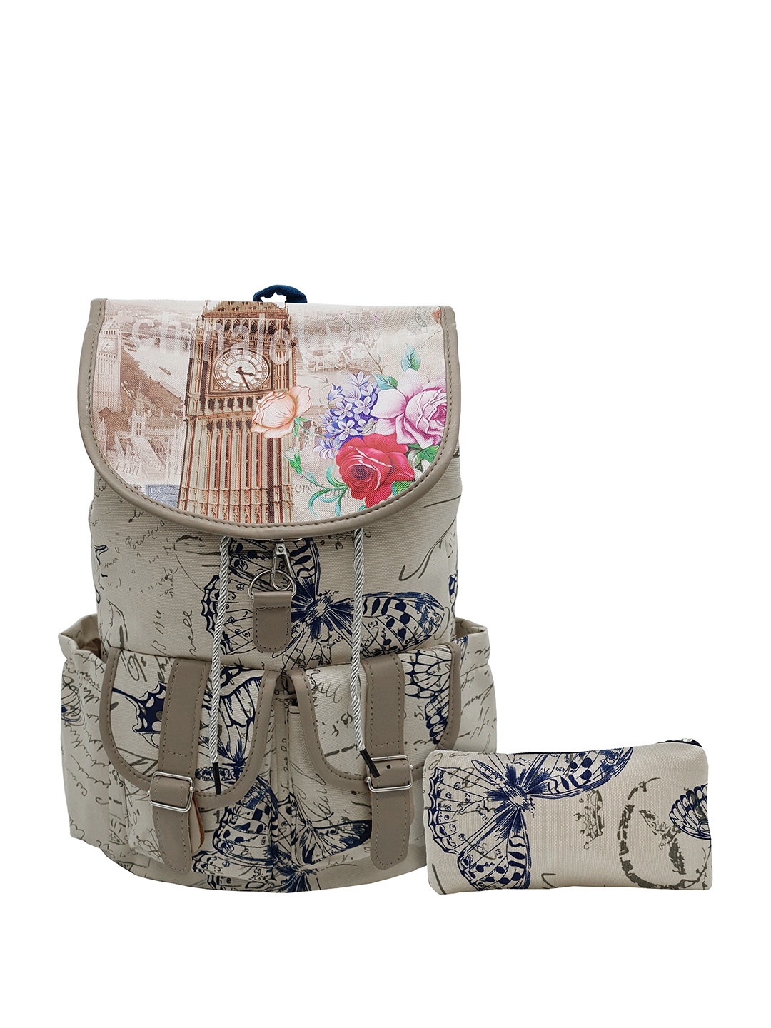 

JENNA Graphic Backpack, Grey