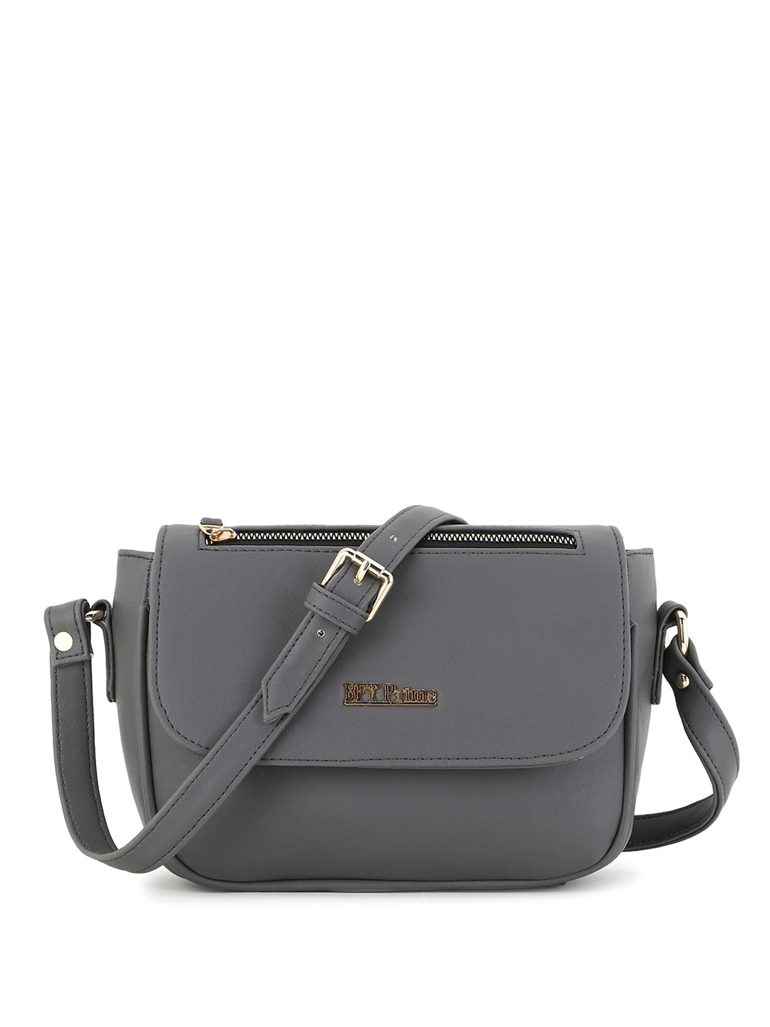 

WOMEN MARKS PU Structured Sling Bag, Grey melange