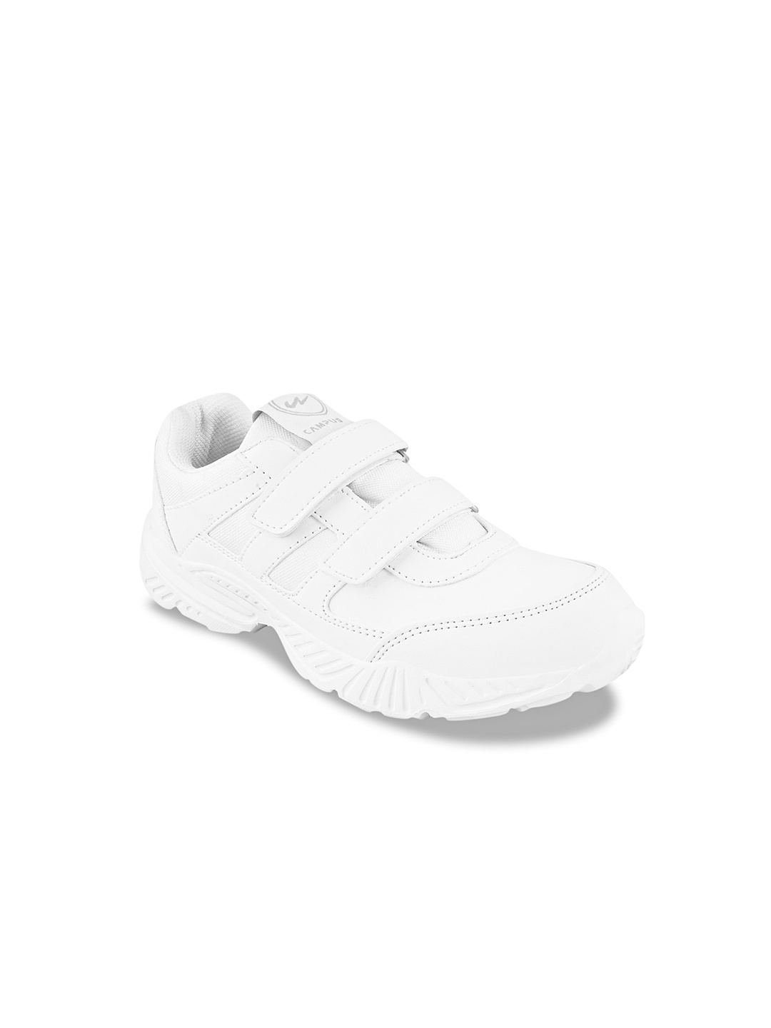 

Campus Kids Textured Velcro School Sneakers, White