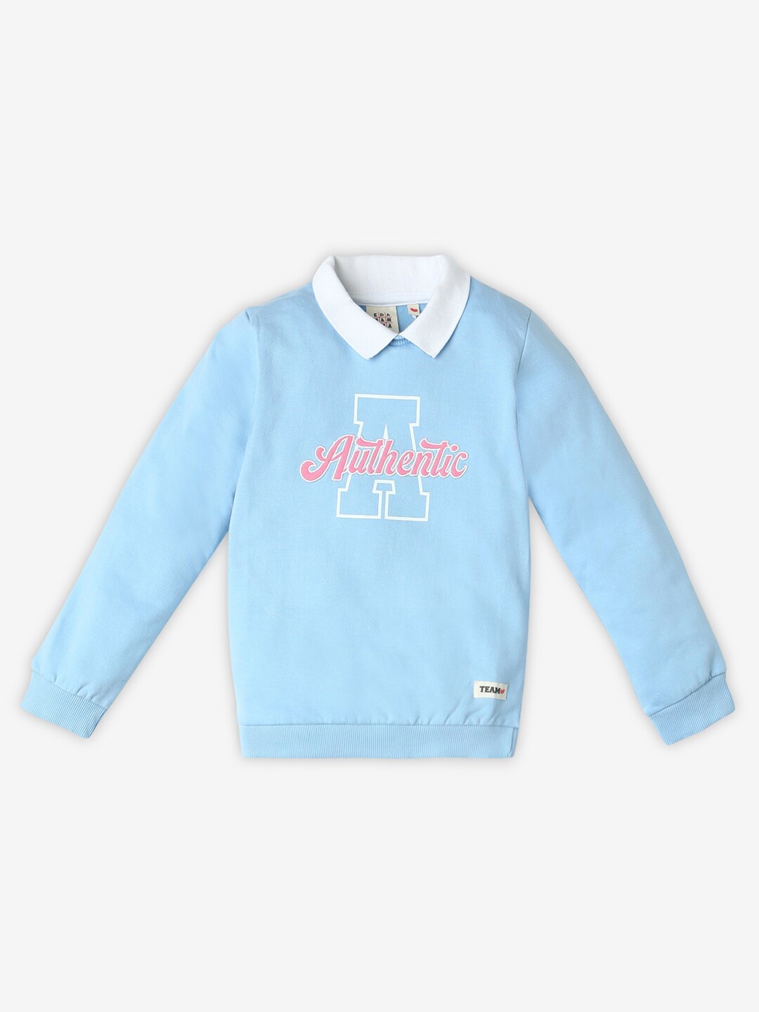 

Ed-a-Mamma Girls Typography Printed Sweatshirt, Blue