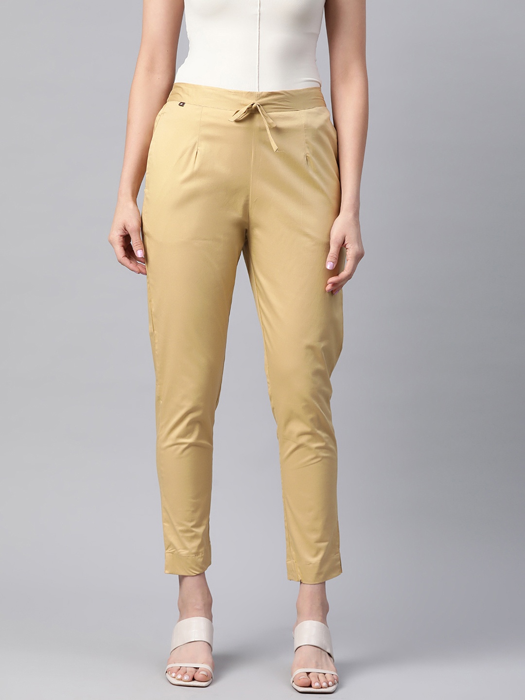 

Readiprint Slim Fit Cigarette Trousers, Beige