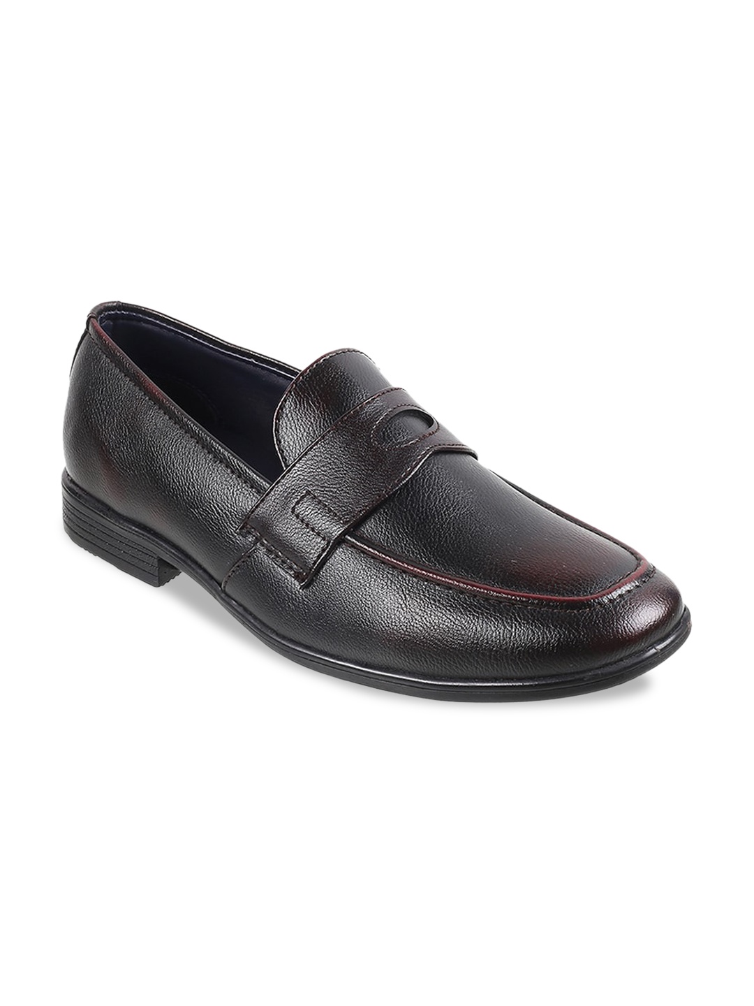 

WALKWAY by Metro Men Textured Formal Loafers, Brown