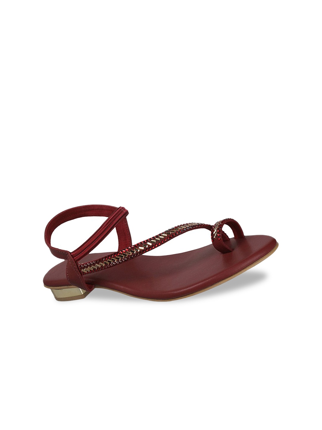 

Metro Embellished One Toe Flats, Maroon