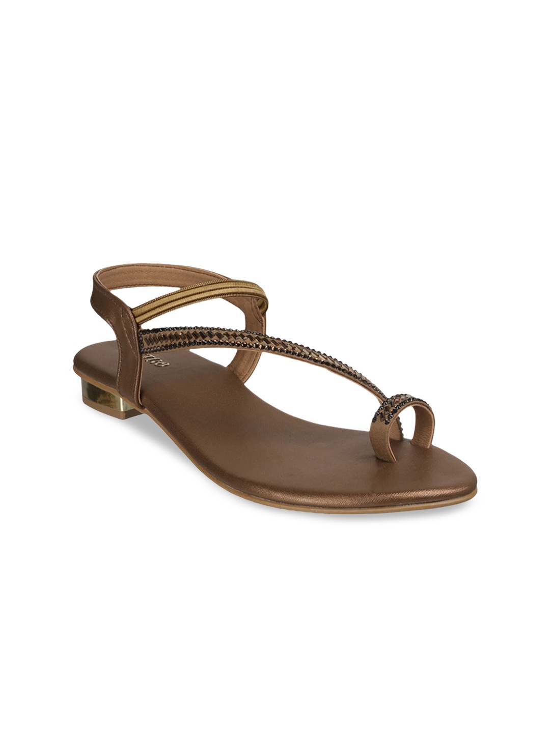 

Metro Embellished One Toe Flats, Gold