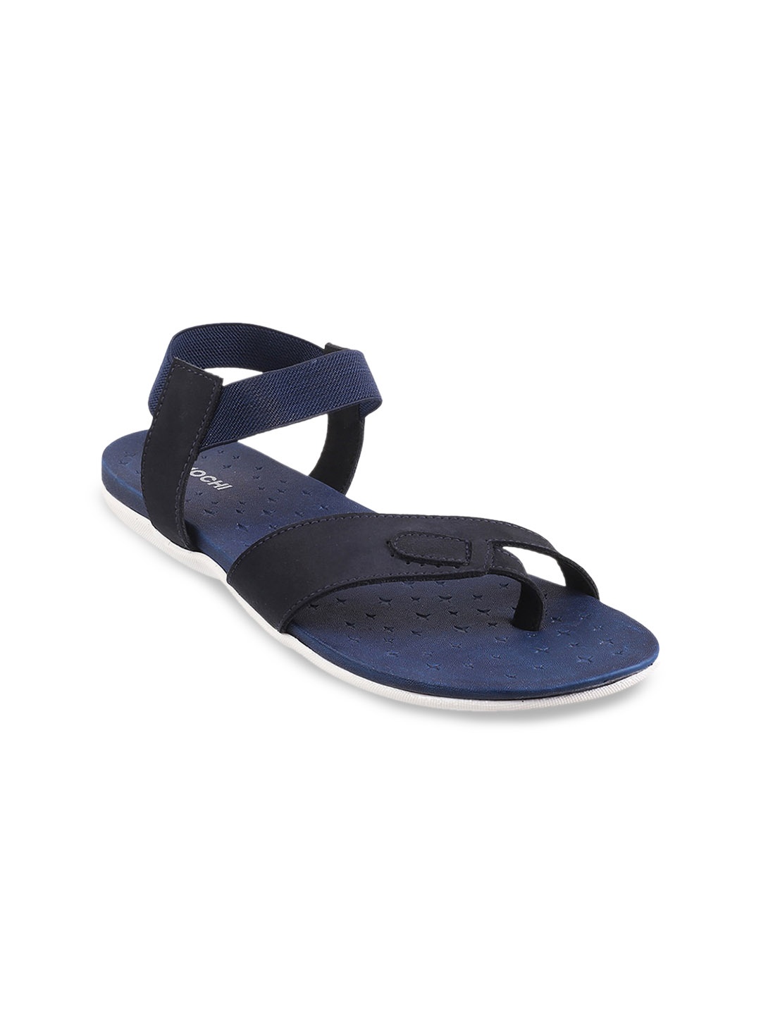 

Mochi One Toe Flats With Backstrap, Navy blue