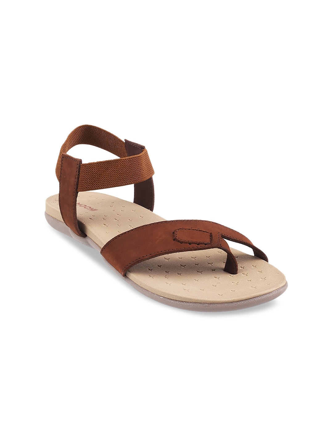 

Mochi Textured One Toe Flats, Brown