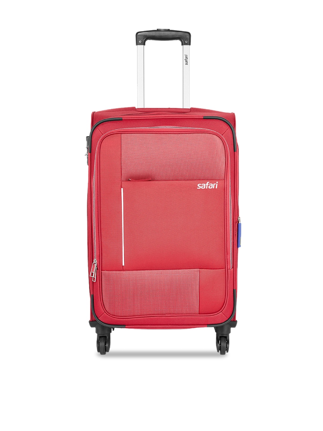 

Safari Pixel Polyester Medium Soft Trolley Bag - 68 cm, Red