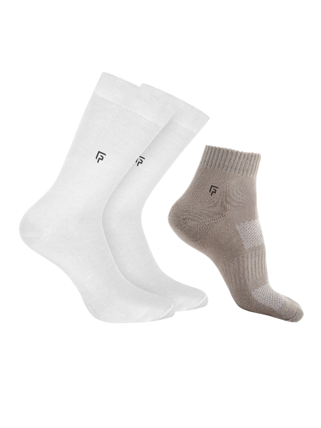 

FOOTPRINTS Men Pack Of 3 Anti-Odour Ankle-Length Socks, White