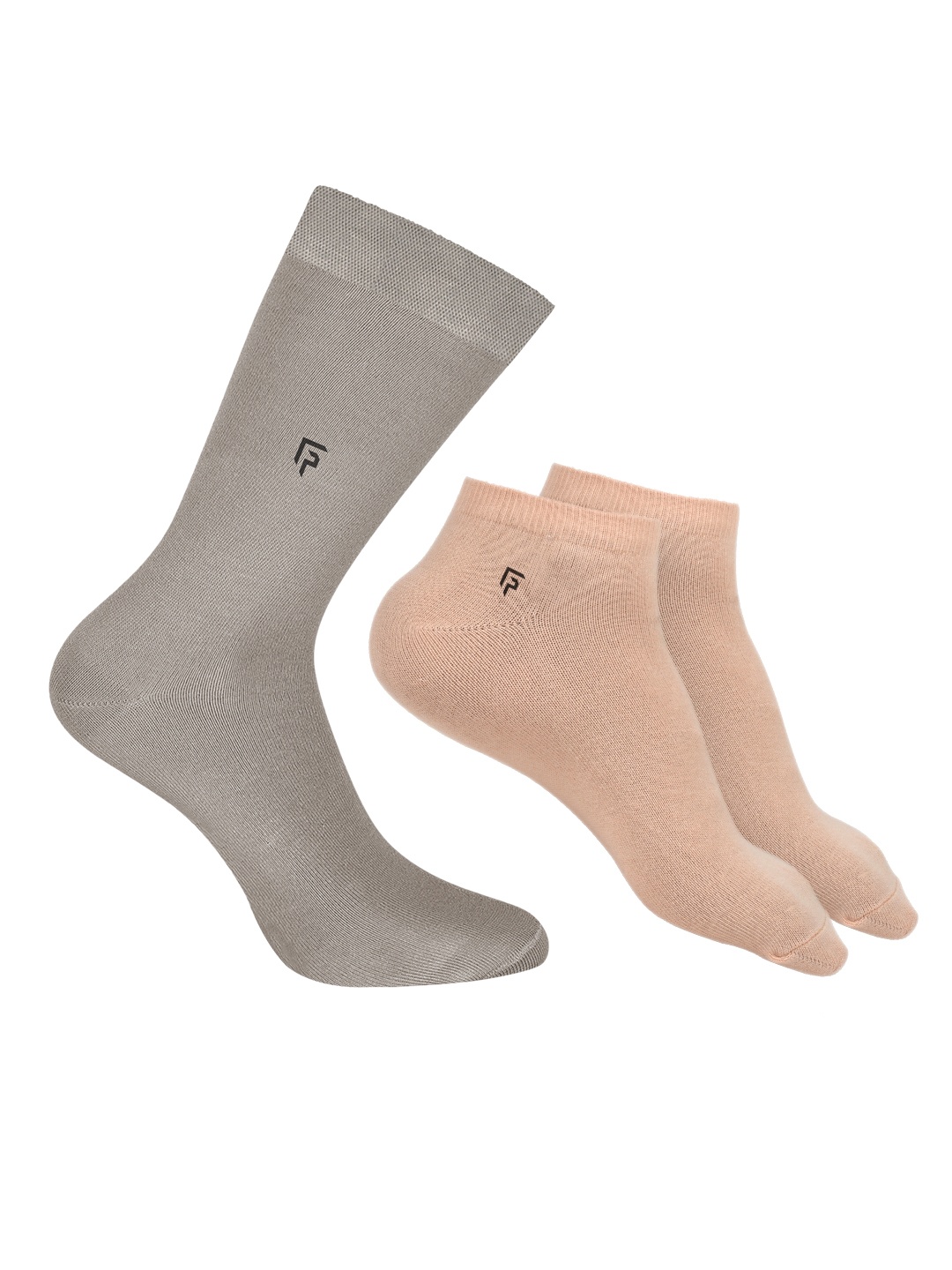

FOOTPRINTS Men Pack Of 3 Bamboo Cotton Calf Length Socks, Pink