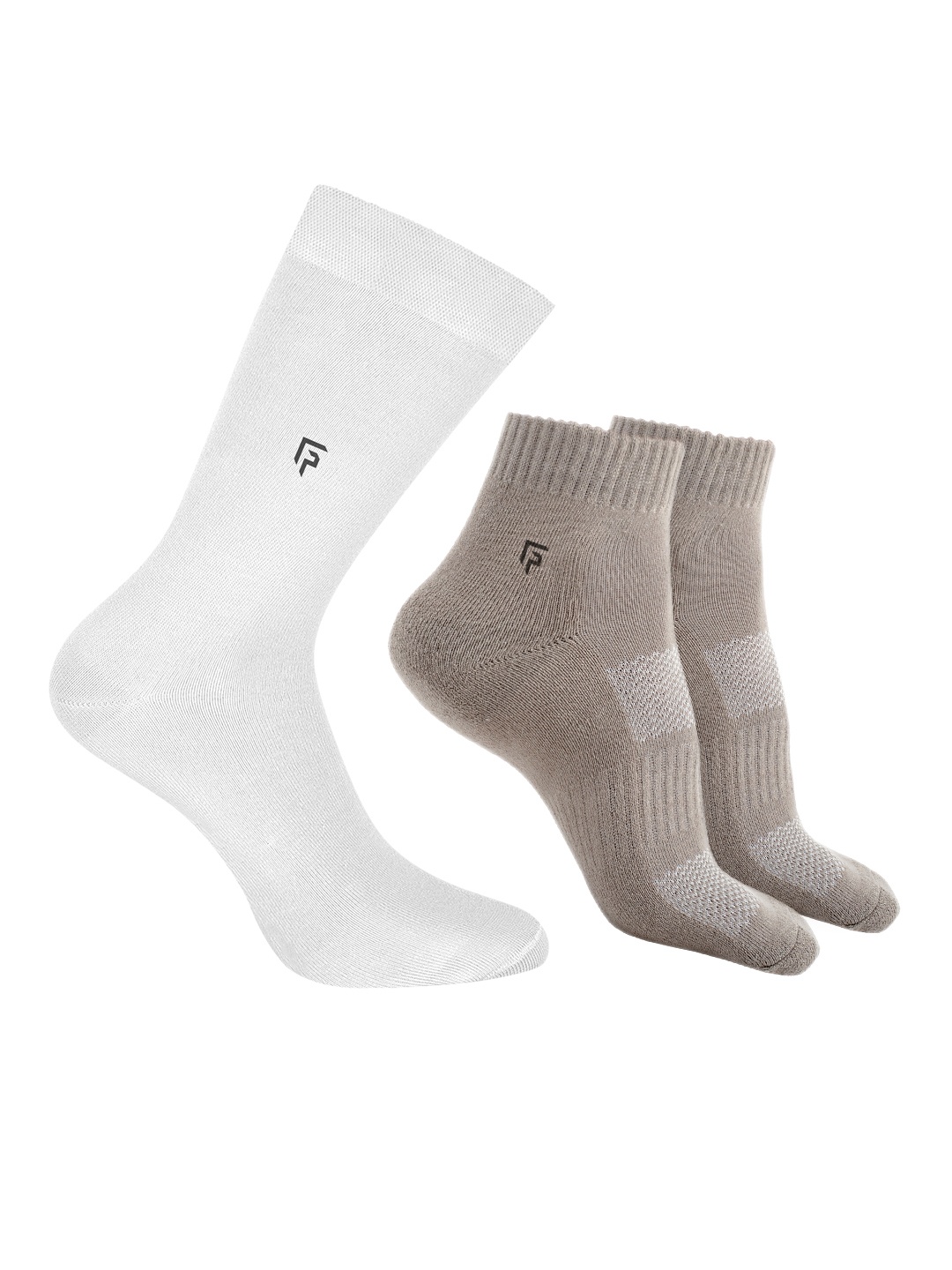 

FOOTPRINTS Men Pack Of 3 Cotton & Bamboo Socks, White