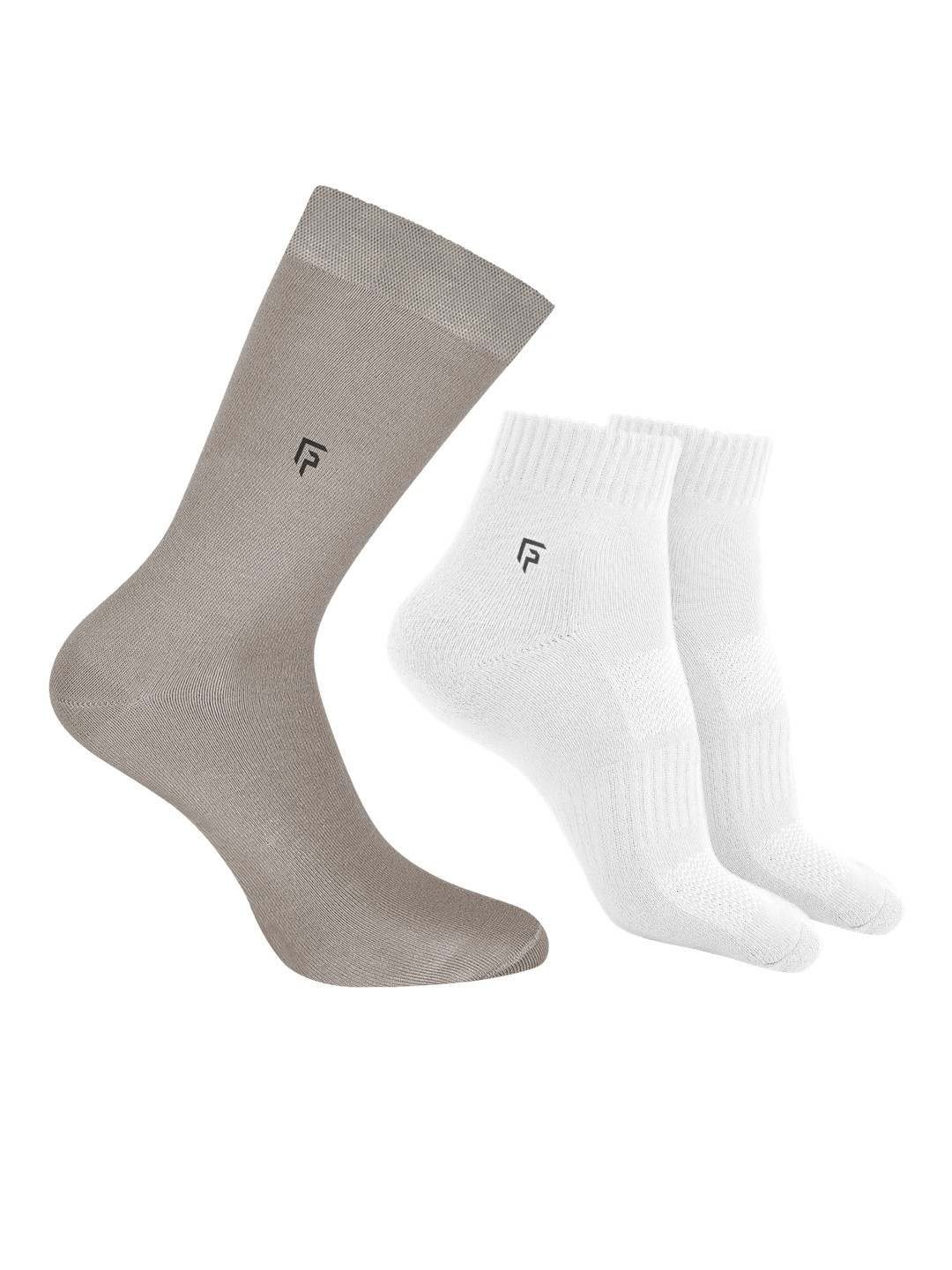 

FOOTPRINTS Men Pack Of 3 Organic Cotton & Bamboo Anti-Odour Ankle Length Socks, Beige
