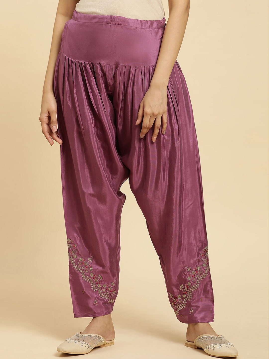 

W Women Loose-Fit Salwar, Purple