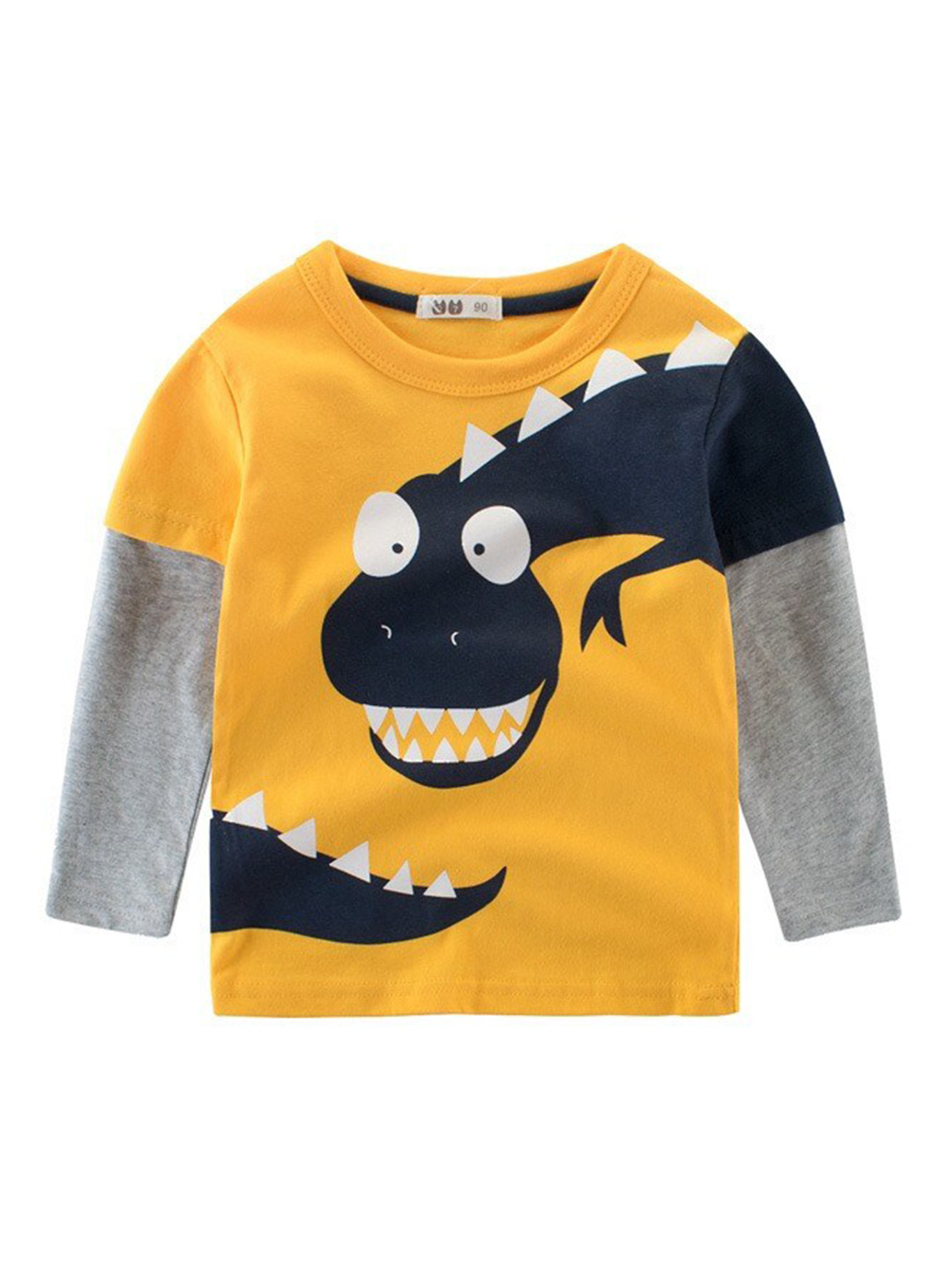 

Googo Gaaga Boys Graphic Printed T-shirt, Yellow