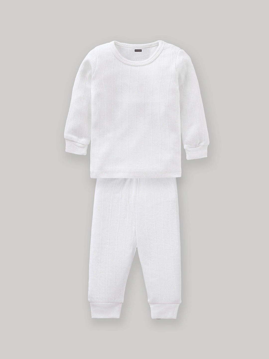 

Aerowarm Infant Girls Striped Thermal Set, White