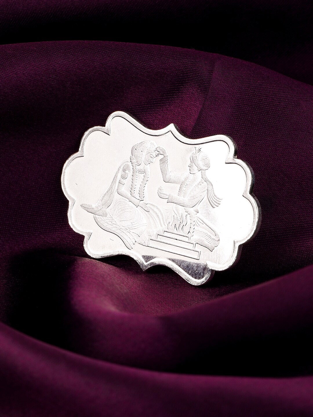 

GIVA 999 Sterling Silver Shadi Coin-20gm