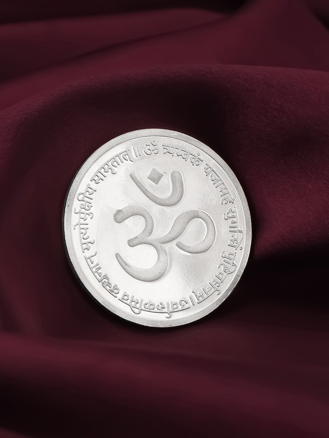 

GIVA Om Namah Shivay 999 Sterling Silver Coin-20gm