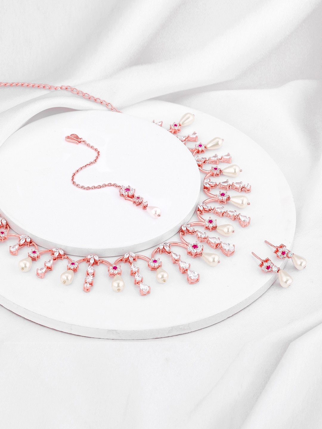 

GIVA 925 Sterling Silver Rose Gold-Plated Jewellery Set