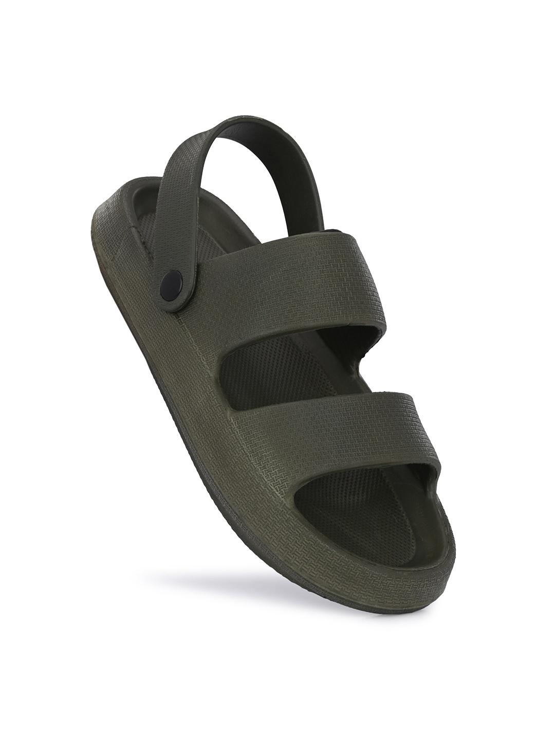 

Vellinto Men ANTI GRAVITY Two Strap Lightweight Slip-On Flip Flops, Olive