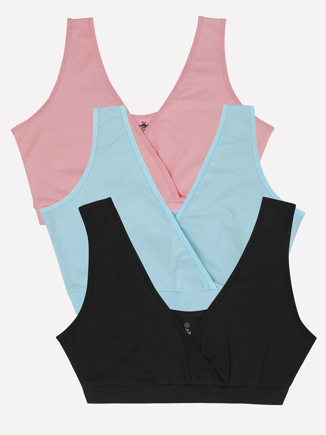 

The Mom Store Pink & Blue Bra Full Coverage Underwired