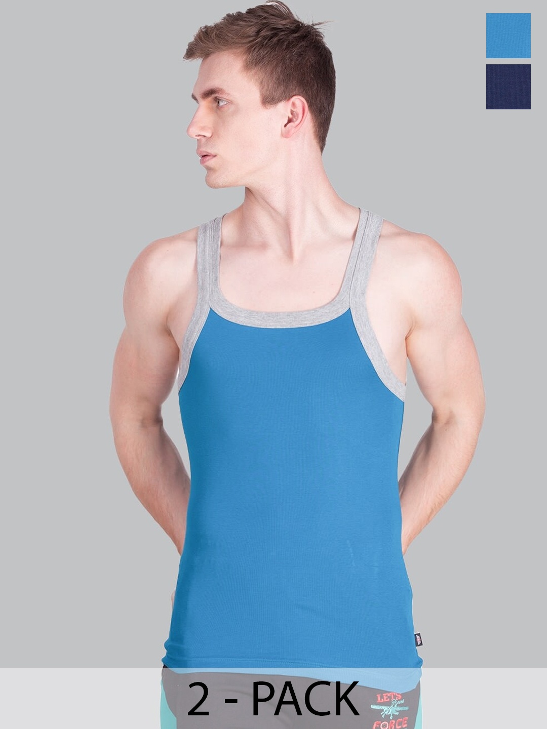 

Force NXT Pack Of 2 Assorted Cotton Gym Vests