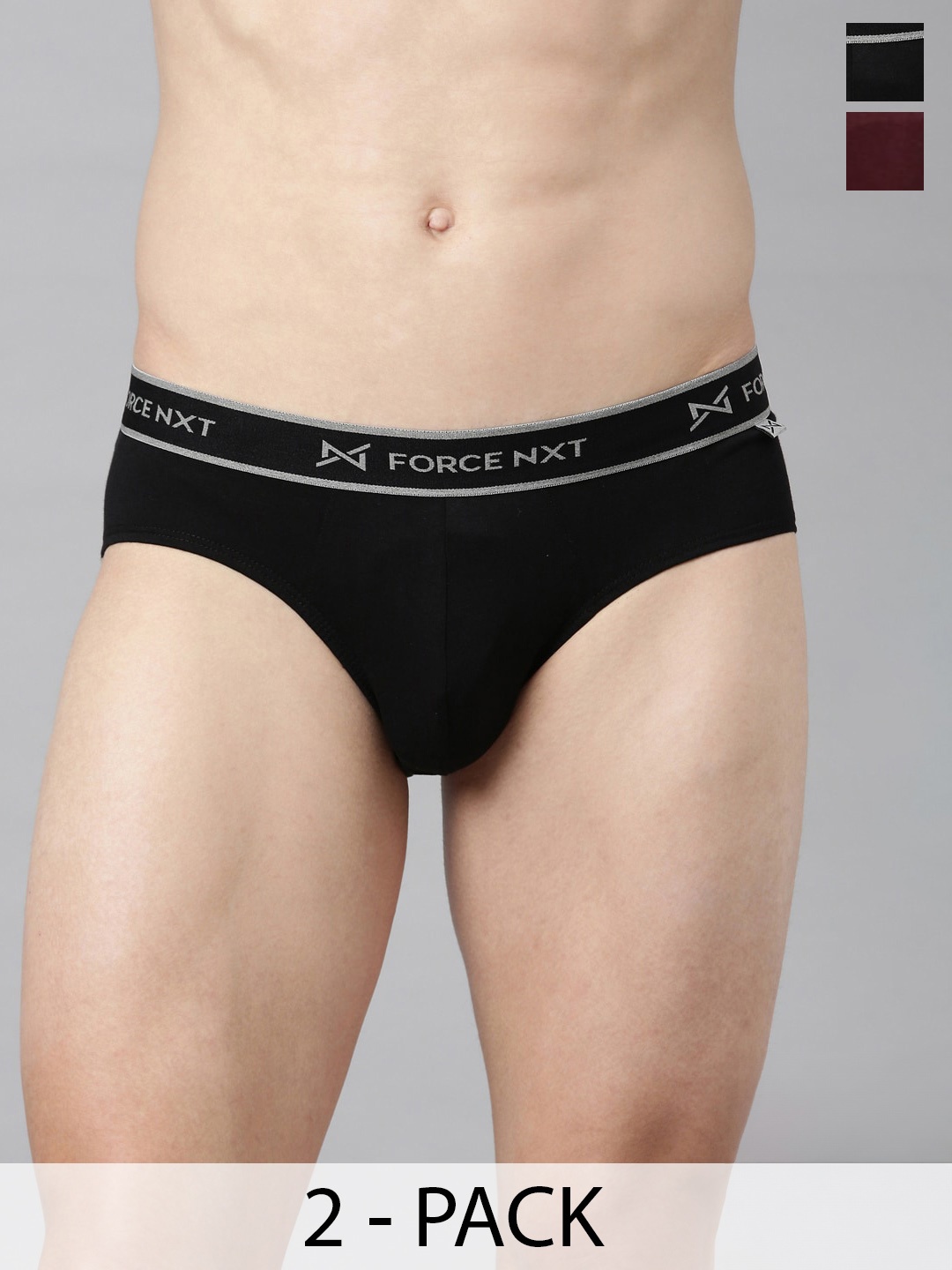 

Force NXT Pack Of 2 Assorted Cotton Anti Microbial Briefs MNFF-111-N-R3-ASST-C3-PO2