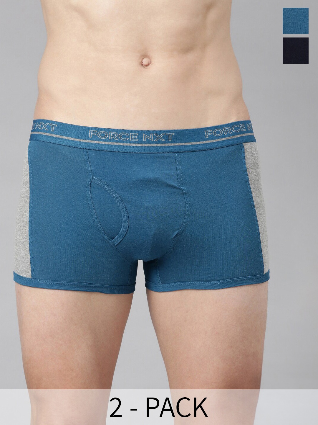 

Force NXT Pack Of 2 Assorted Pure Cotton Trunk MNFF-132-R3-ASST-C3-PO2-Multi