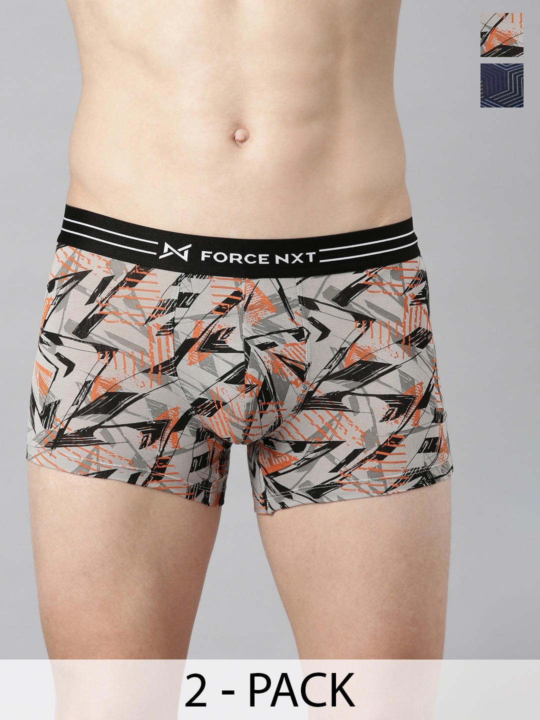 

Force NXT Pack Of 2 Printed Assorted Trunks MNFS-21P-ASST-C1-PO2, Grey