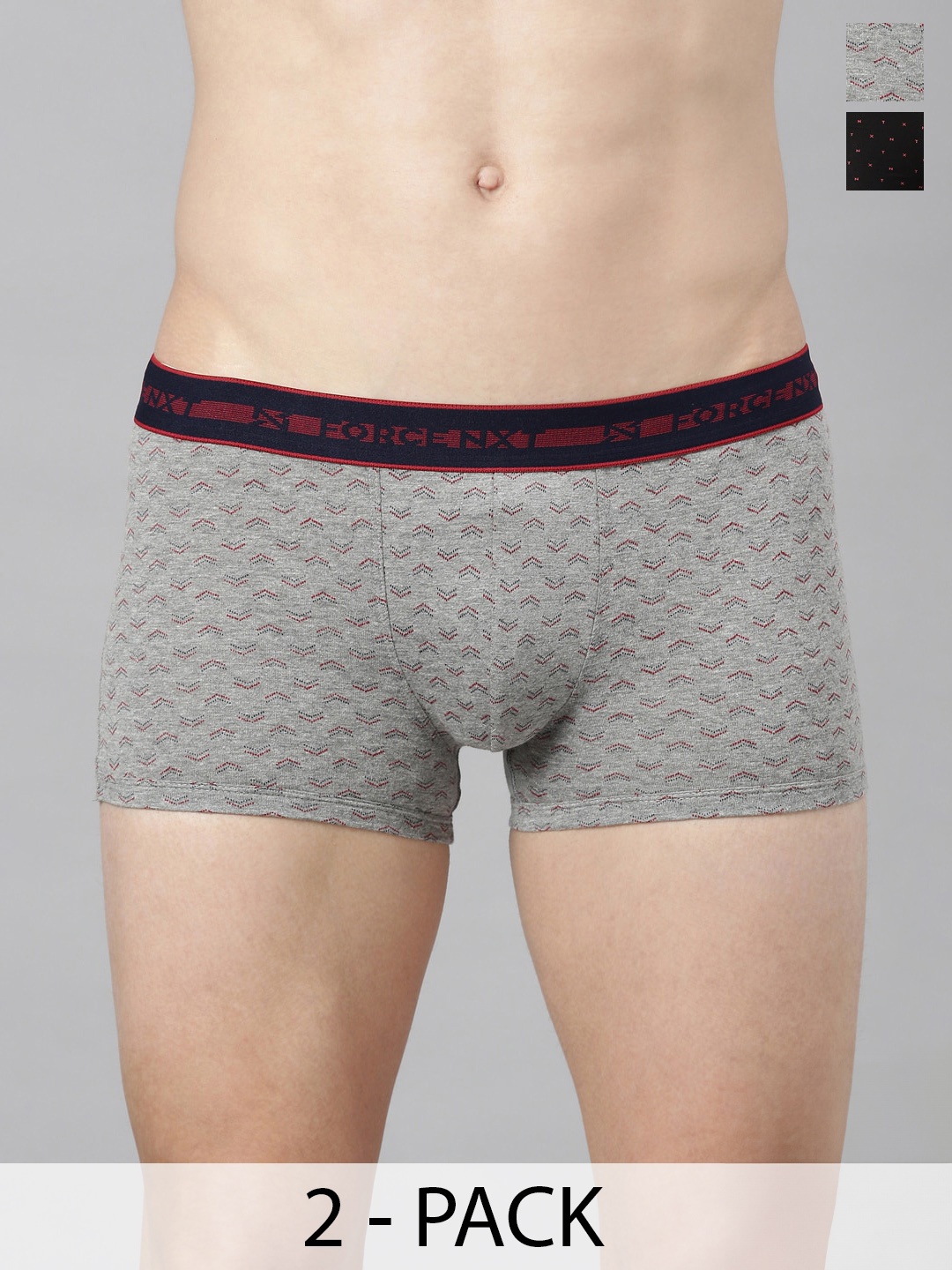 

Force NXT Pack Of 2 Assorted Printed Pure Cotton Trunks MNFF-136-R3-ASST-C2-PO2