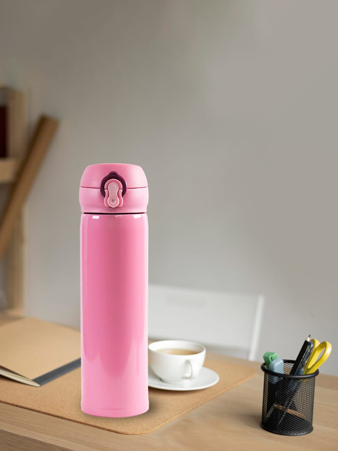 

Yellow Bee Pink Stainless Steel Thermos Flask Water Bottle 500 Ml