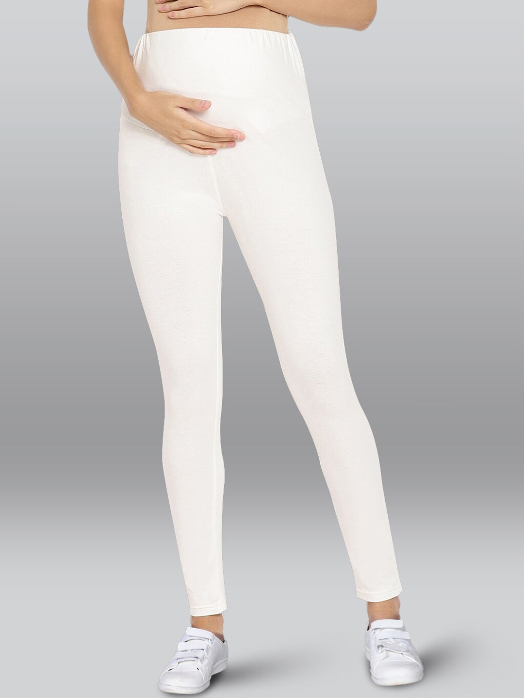

LYRA Maternity Ankle Length Leggings, White