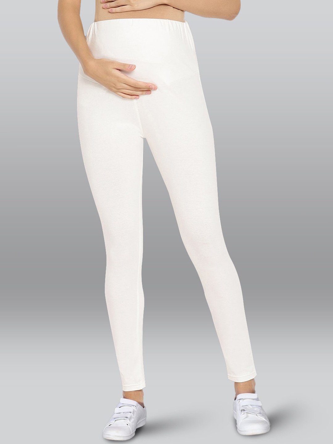 

LYRA Maternity Ankle Length Leggings, White