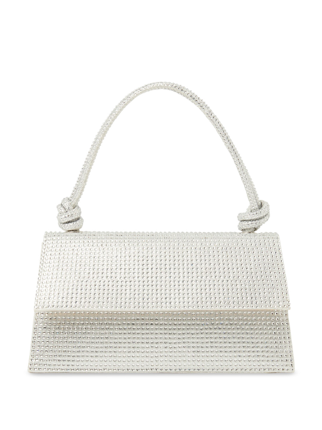 

Forever New Textured Small Handheld Bag, Silver