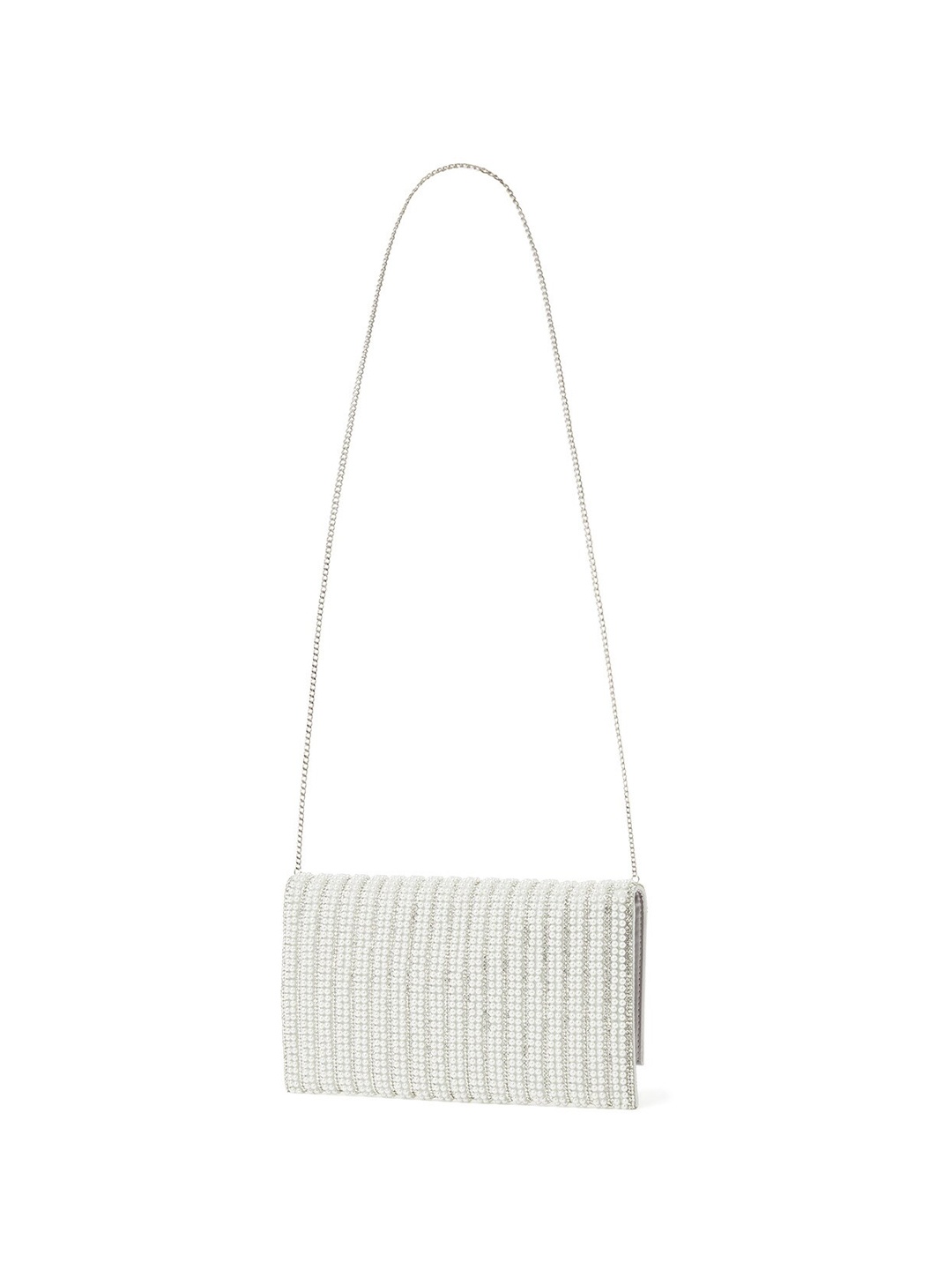 

Forever New Embellished Envelope Clutch, White