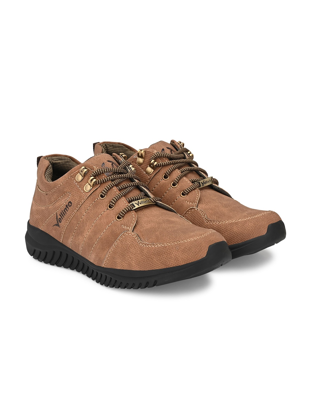 

Vellinto Men Lightweight Lace-Up Sneakers, Brown