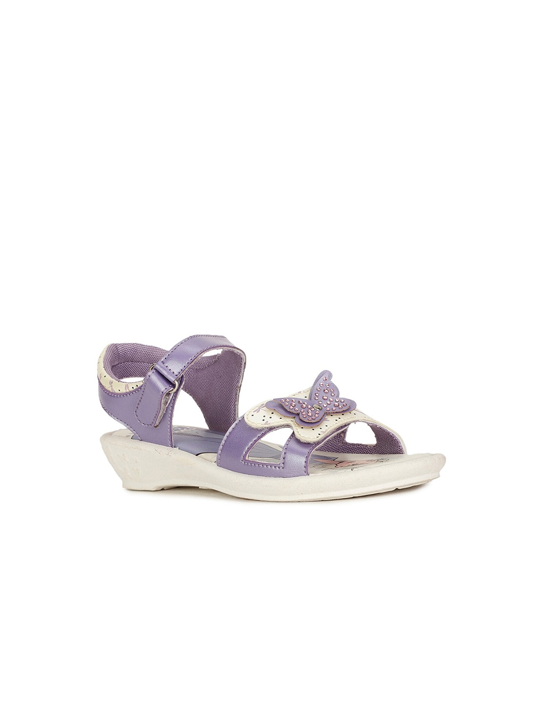 

Bubblegummers Girls Purple Embellished Wedge Sandals with Bows